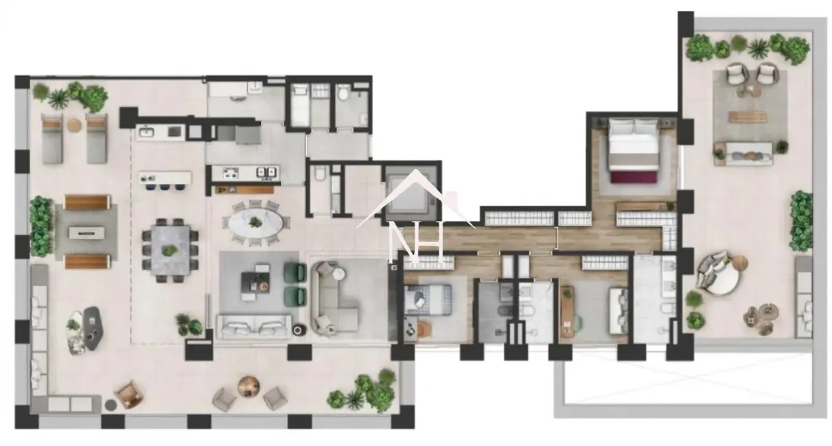 Apartamento com 3 quartos à venda, 366m2 em Vila Nova Conceição, São Paulo - SP - imagem 3 Foto 3 de Apartamento com 3 quartos à venda, 366m2 em Vila Nova Conceição, São Paulo - SP