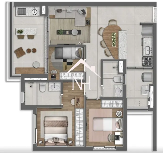 Apartamento com 3 quartos à venda, 92m2 em Santo Amaro, São Paulo - SP - imagem 3 Foto 3 de Apartamento com 3 quartos à venda, 92m2 em Santo Amaro, São Paulo - SP