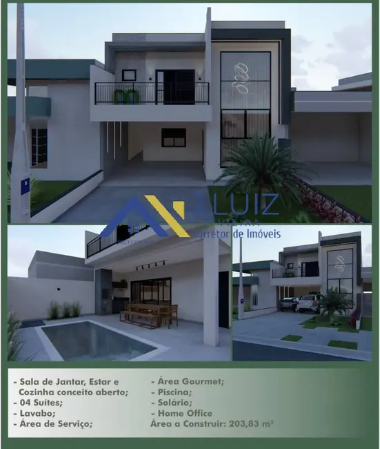 Foto 7 de Casa com 4 quartos à venda, 204m2 em Jardim Mantova, Indaiatuba - SP