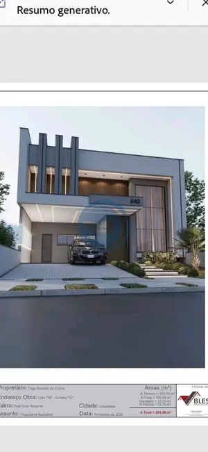 Foto 3 de Casa de Condomínio com 3 quartos à venda, 205m2 em Indaiatuba - SP
