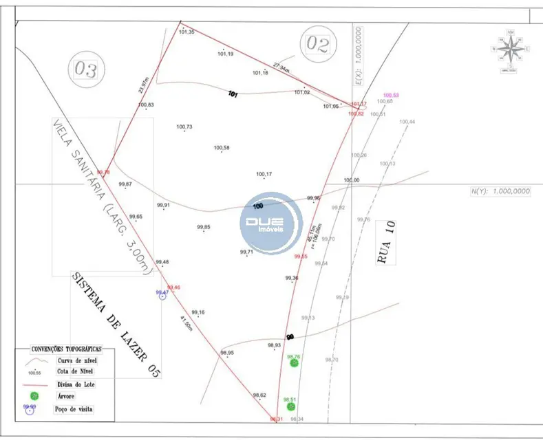 Foto 4 de Terreno / Lote à venda, 1000m2 em Jardim Indaiatuba Golf, Indaiatuba - SP
