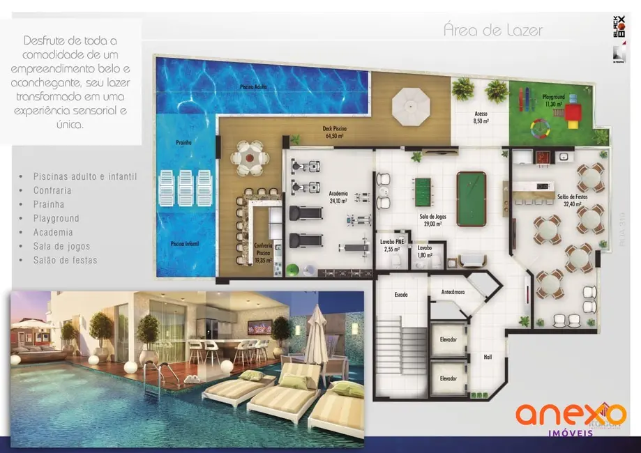 Foto 5 de Apartamento com 3 quartos à venda, 124m2 em Meia Praia, Itapema - SC