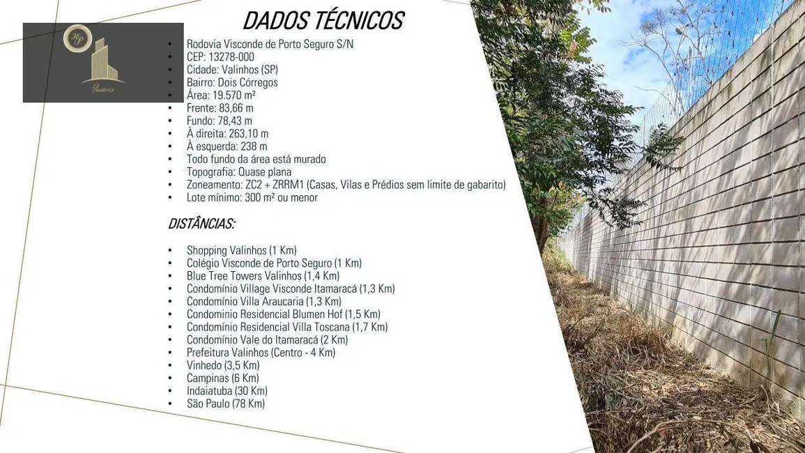 Sala Comercial à venda, 19570m2 em Sítio Recreio dos Cafezais, Valinhos - SP - imagem 5 Foto 5 de Sala Comercial à venda, 19570m2 em Sítio Recreio dos Cafezais, Valinhos - SP