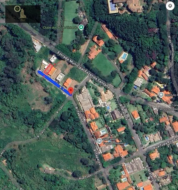 Foto 4 de Terreno / Lote à venda, 254m2 em Bosque, Vinhedo - SP