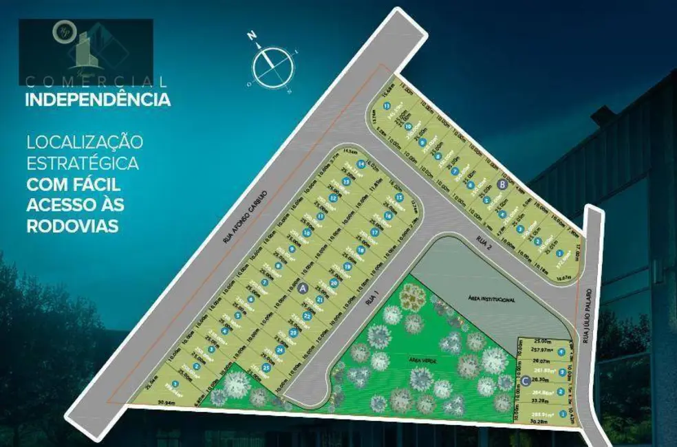 Foto 6 de Terreno / Lote à venda, 264m2 em Santa Claudina, Vinhedo - SP