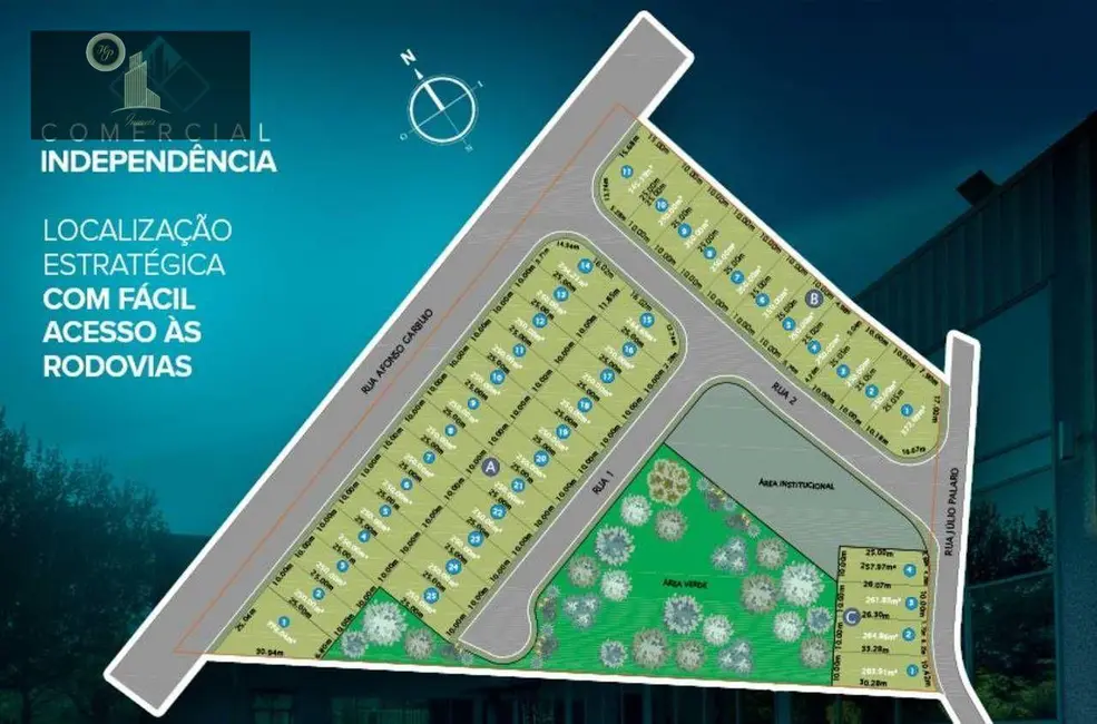 Foto 3 de Terreno / Lote à venda, 250m2 em Santa Claudina, Vinhedo - SP