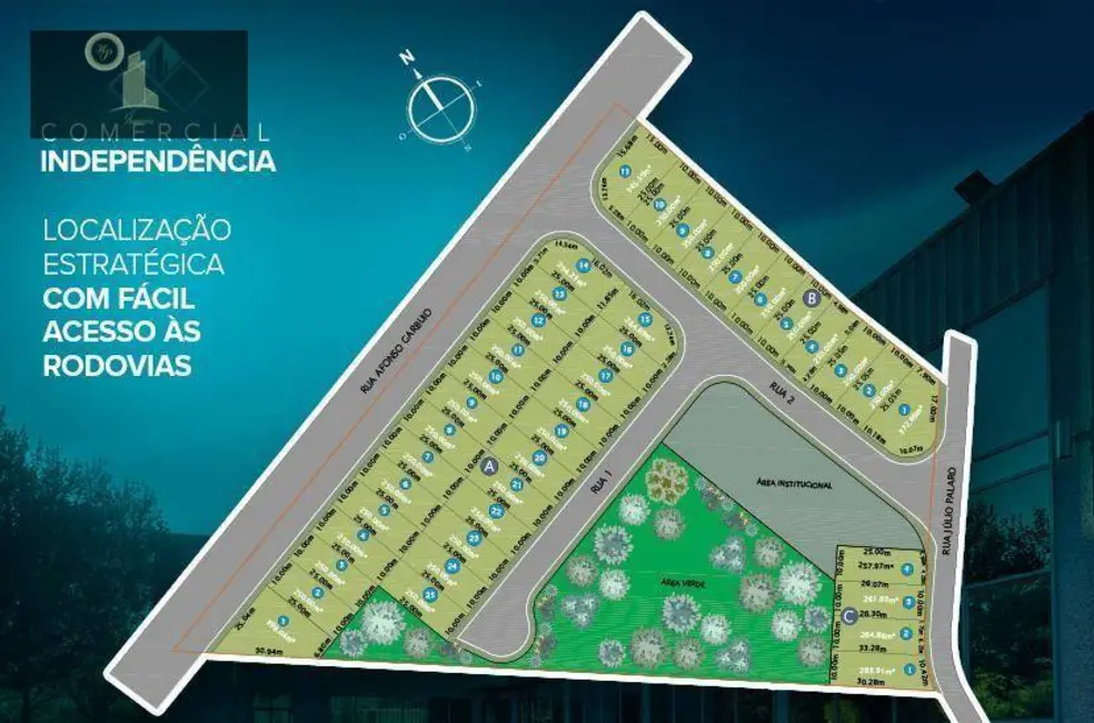 Foto 6 de Terreno / Lote à venda, 250m2 em Santa Claudina, Vinhedo - SP