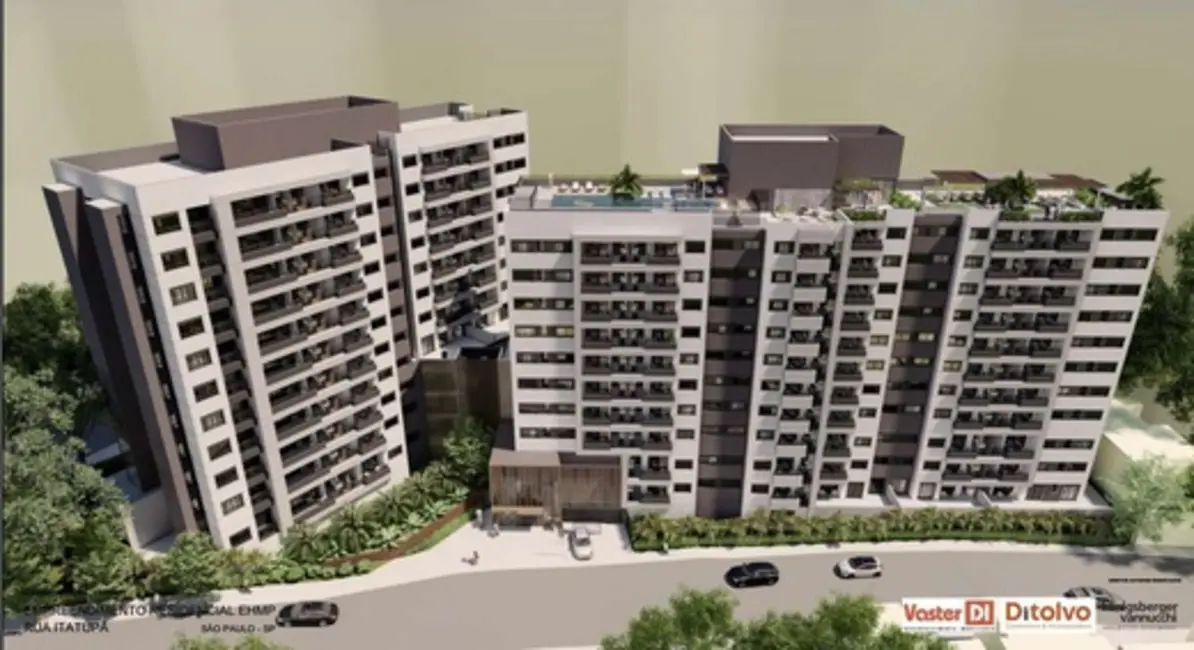 Foto 2 de Apartamento com 2 quartos à venda, 55m2 em São Paulo - SP