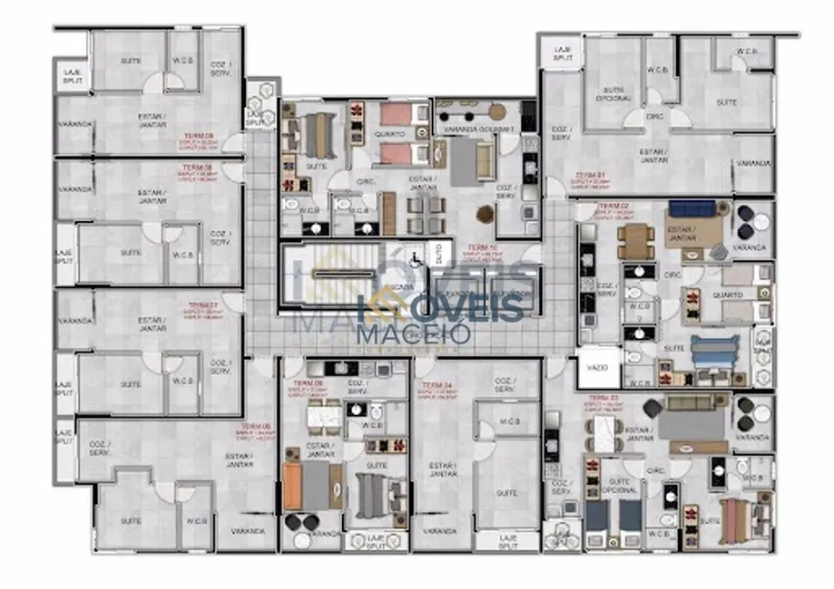 Apartamento com 1 quarto à venda, 37m2 em Ponta Verde, Maceio - AL - imagem 7 Foto 7 de Apartamento com 1 quarto à venda, 37m2 em Ponta Verde, Maceio - AL