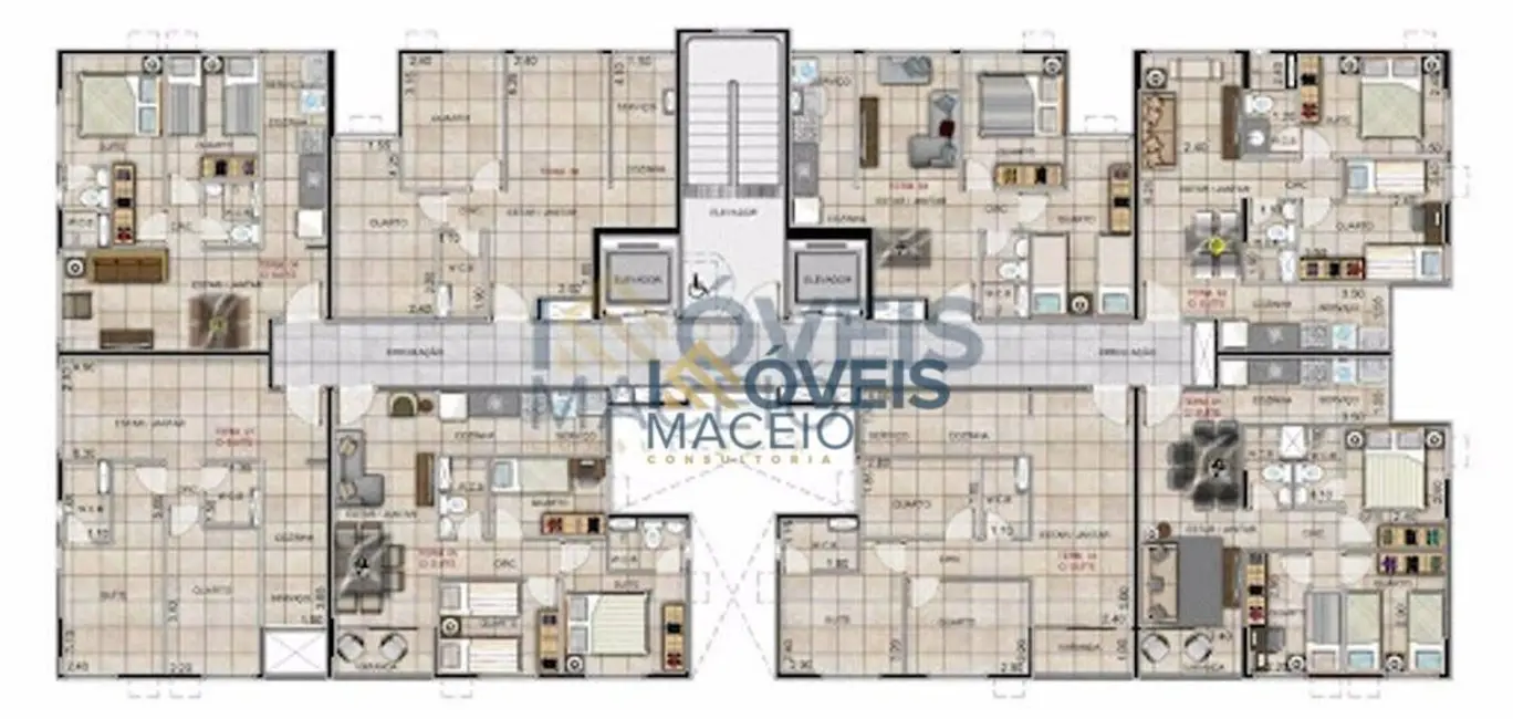 Apartamento à venda em Serraria, Maceio - AL - imagem 14 Foto 14 de Apartamento à venda em Serraria, Maceio - AL