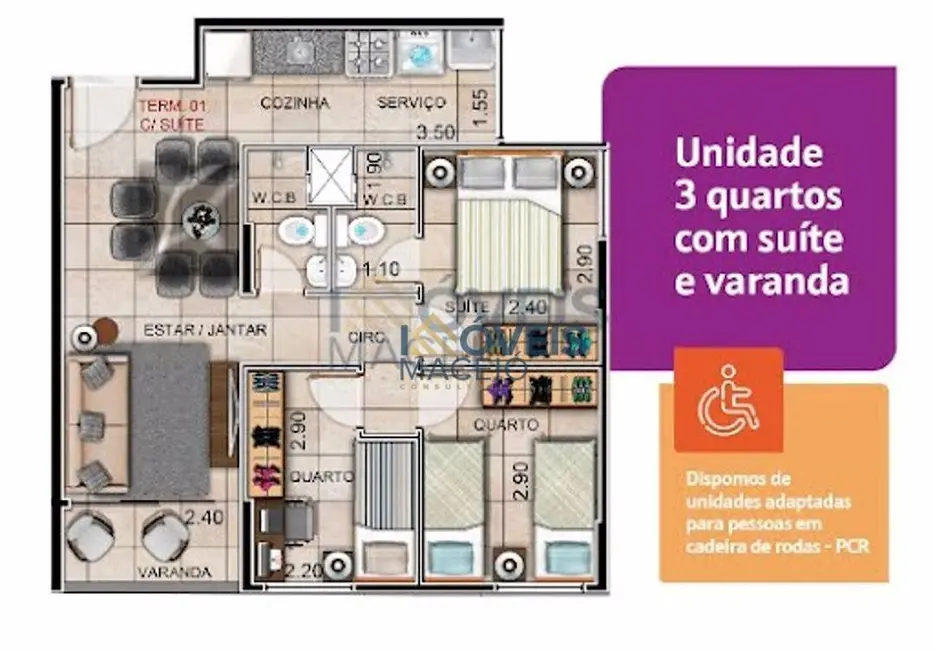 Apartamento à venda em Serraria, Maceio - AL - imagem 15 Foto 15 de Apartamento à venda em Serraria, Maceio - AL