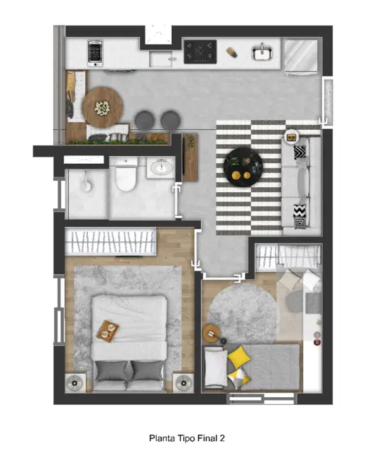 Apartamento com 1 quarto à venda, 24m2 em Centro, Osasco - SP - imagem 5 Foto 5 de Apartamento com 1 quarto à venda, 24m2 em Centro, Osasco - SP