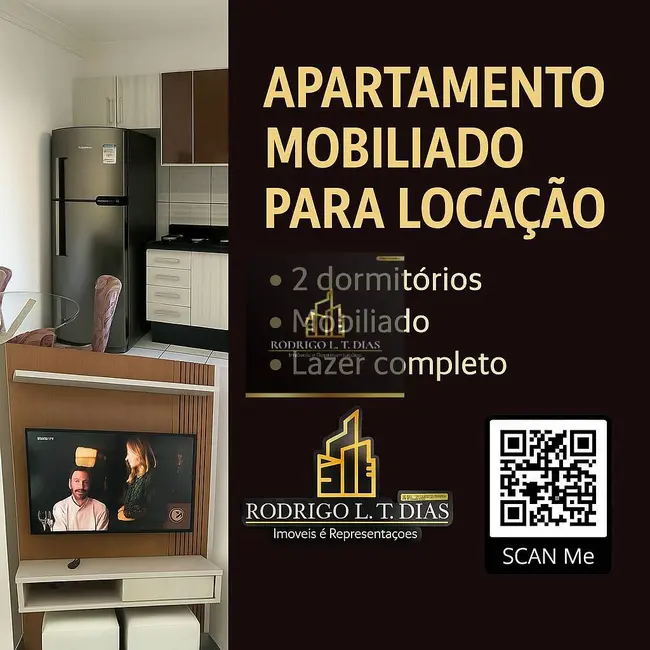Foto 1 de Apartamento com 2 quartos à venda e para alugar, 49m2 em Parque Cidade Jardim II, Jundiai - SP