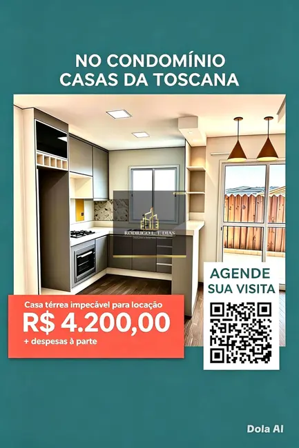 Casa de Condomínio com 3 quartos para alugar, 115m2 em Medeiros, Jundiai - SP - imagem 1 Foto 1 de Casa de Condomínio com 3 quartos para alugar, 115m2 em Medeiros, Jundiai - SP