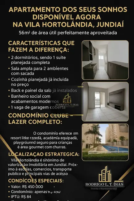 Foto 1 de Apartamento à venda em Vila Lacerda, Jundiai - SP