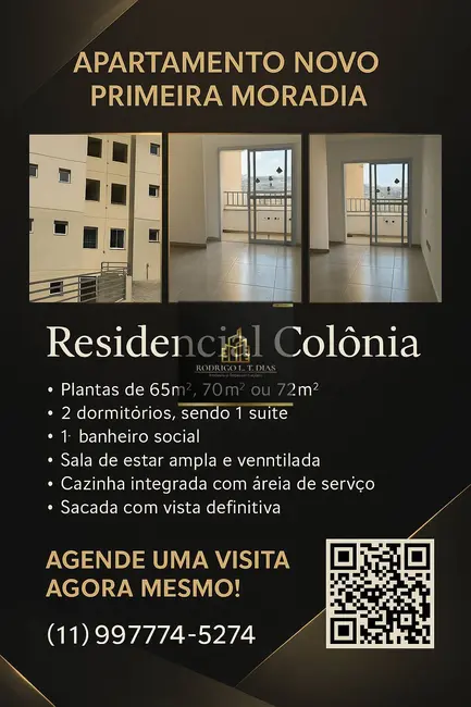 Foto 1 de Apartamento com 2 quartos para alugar, 65m2 em Vila Aparecida, Jundiai - SP
