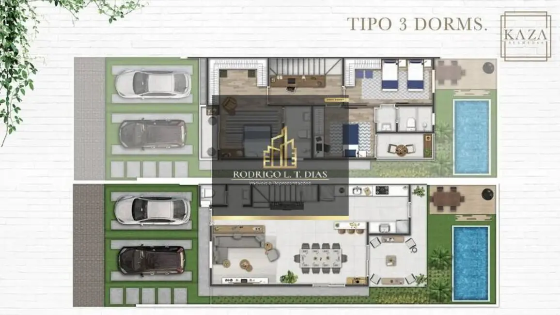 Foto 3 de Casa com 3 quartos à venda, 137m2 em Jardim Carolina, Jundiai - SP