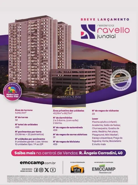 Apartamento com 3 quartos à venda e para alugar, 98m2 em Vila Nambi, Jundiai - SP - imagem 3 Foto 3 de Apartamento com 3 quartos à venda e para alugar, 98m2 em Vila Nambi, Jundiai - SP