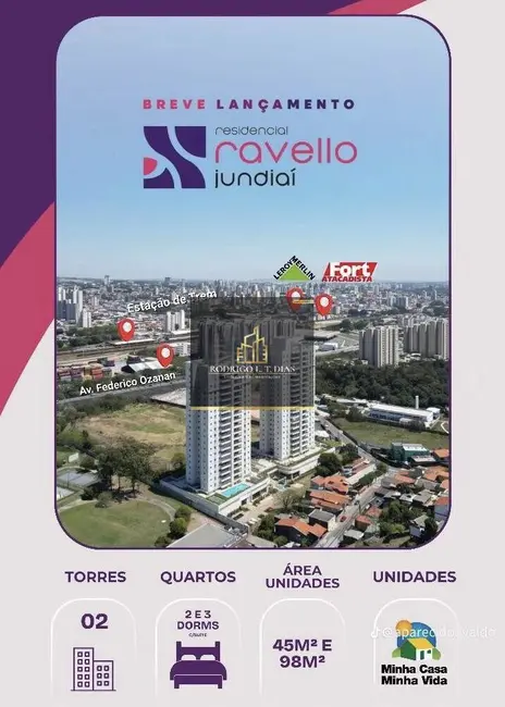 Foto 1 de Apartamento com 3 quartos à venda e para alugar, 98m2 em Vila Nambi, Jundiai - SP