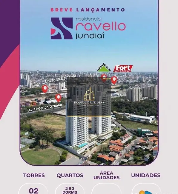 Foto 5 de Apartamento com 2 quartos à venda, 50m2 em Vila Nambi, Jundiai - SP