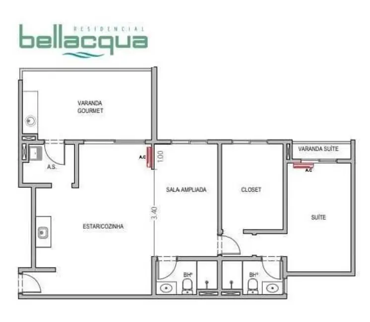 Foto 2 de Apartamento com 2 quartos à venda, 90m2 em Recanto Quarto Centenário, Jundiai - SP