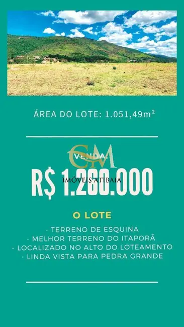 Foto 6 de Lote de Condomínio à venda, 1051m2 em Condomínio Residencial Itaporã de Atibaia, Atibaia - SP