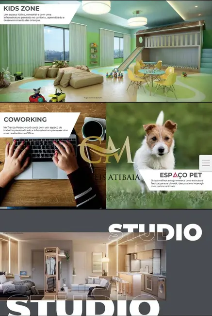 Foto 4 de Apartamento com 1 quarto à venda, 70m2 em Atibaia Jardim, Atibaia - SP