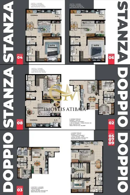 Foto 2 de Apartamento com 1 quarto à venda, 70m2 em Atibaia Jardim, Atibaia - SP