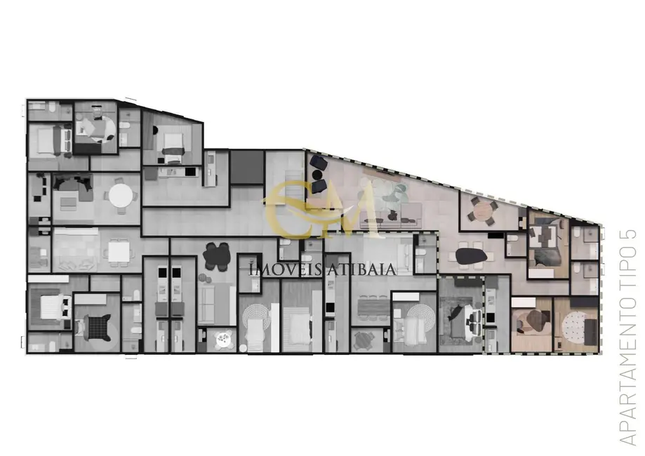 Foto 6 de Apartamento com 3 quartos à venda, 68m2 em Centro, Atibaia - SP