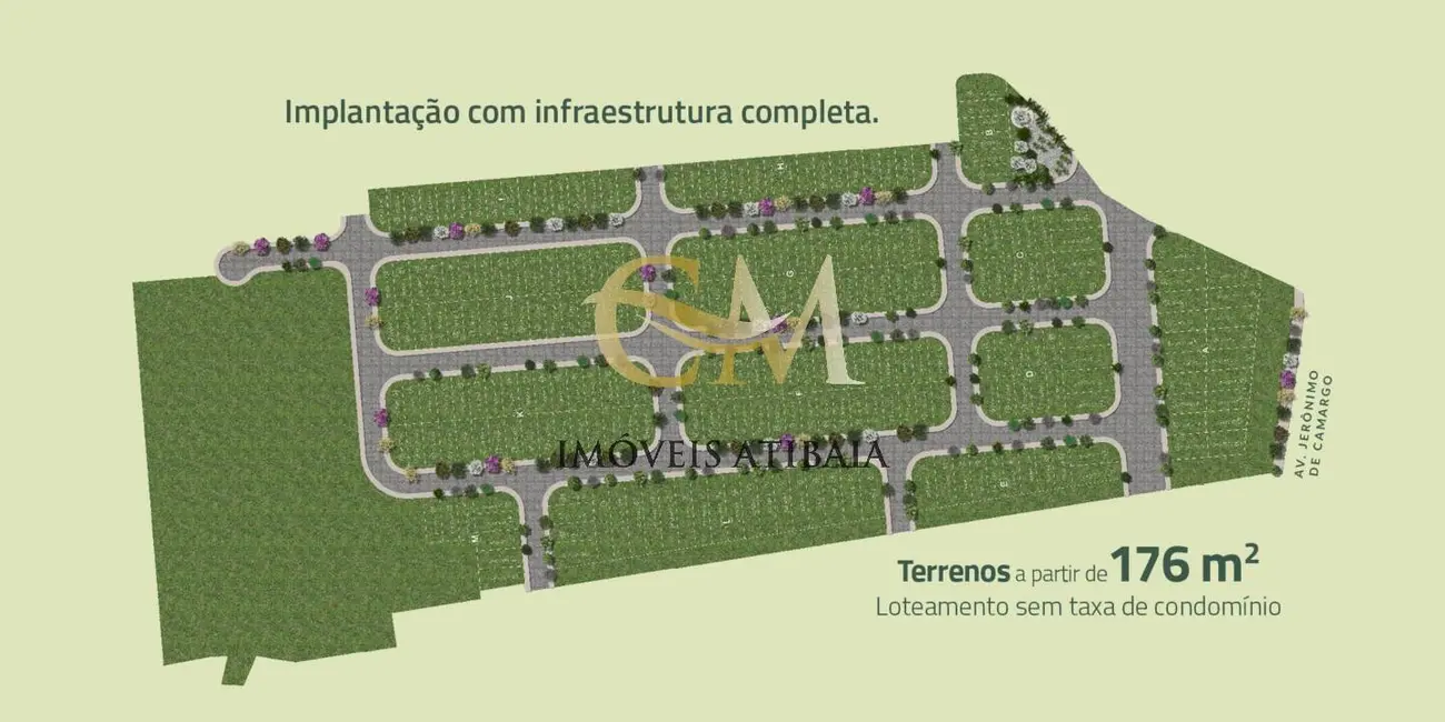 Foto 5 de Terreno / Lote à venda, 253m2 em Parque dos Coqueiros, Atibaia - SP