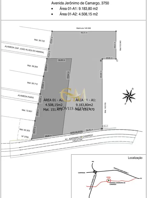 Foto 4 de Terreno / Lote à venda, 23897m2 em Loteamento Loanda, Atibaia - SP