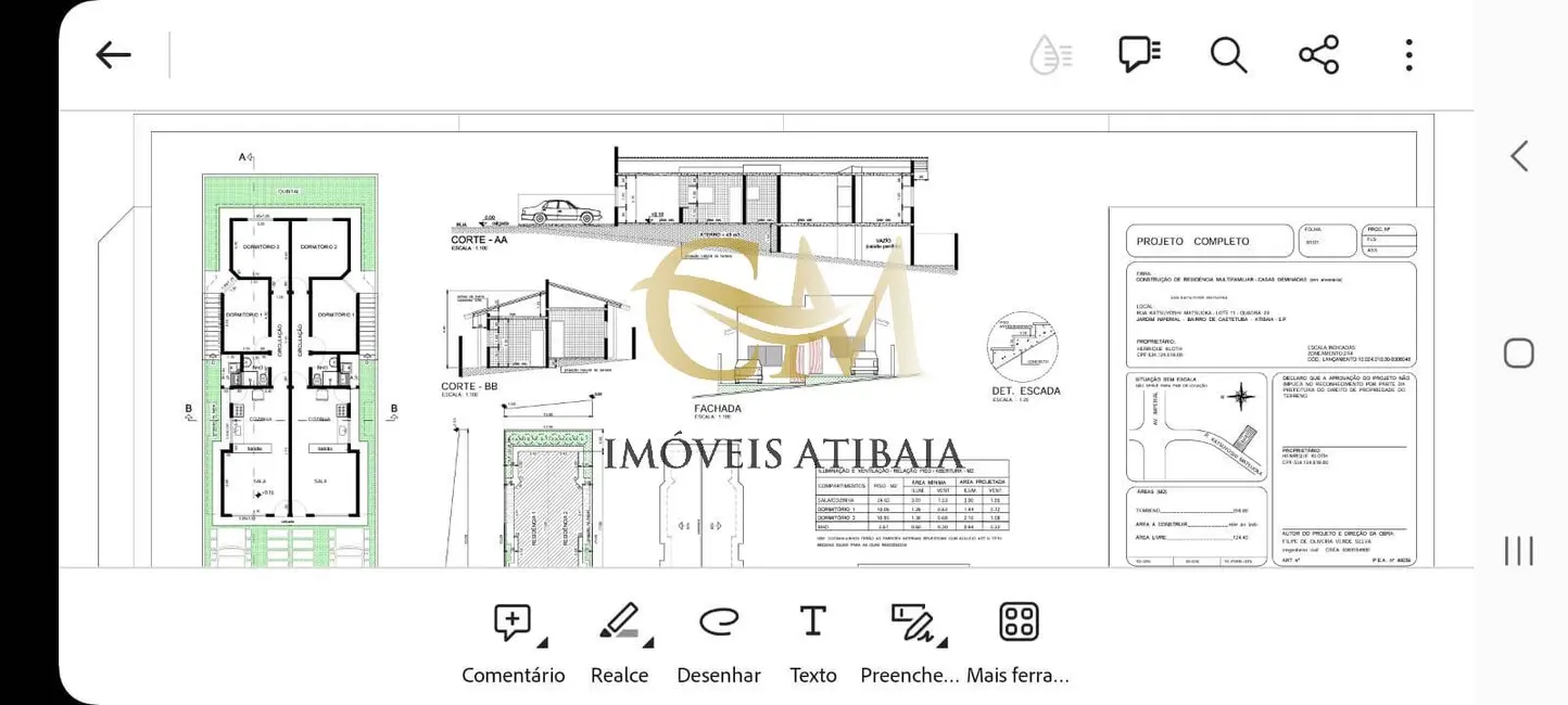 Foto 1 de Casa com 3 quartos à venda, 150m2 em Jardim Imperial, Atibaia - SP