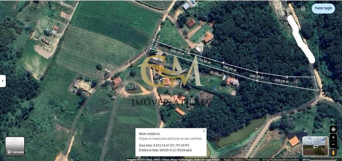 Foto 1 de Terreno / Lote à venda, 4800m2 em Rio Acima, Atibaia - SP