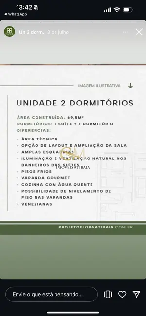 Foto 5 de Apartamento com 1 quarto à venda, 48m2 em Itapetinga, Atibaia - SP