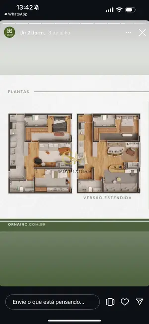 Foto 4 de Apartamento com 1 quarto à venda, 48m2 em Itapetinga, Atibaia - SP