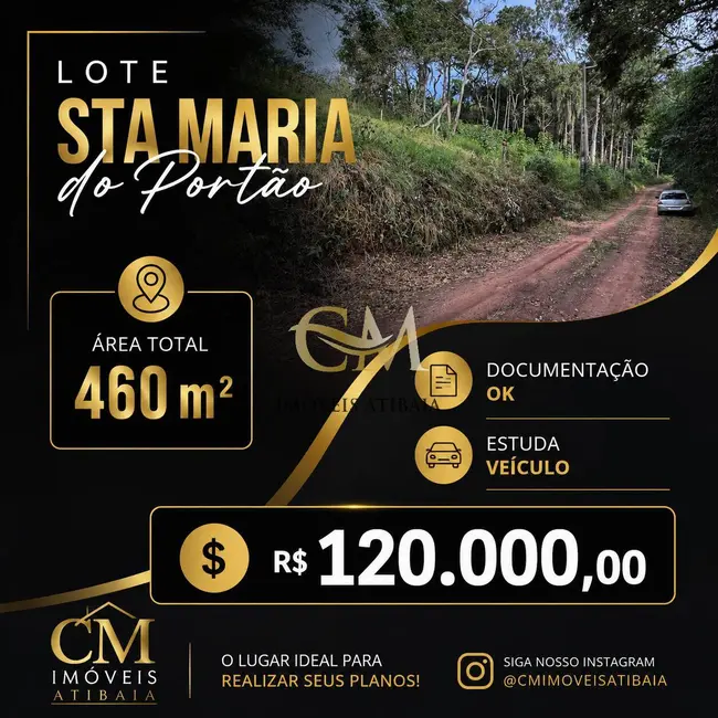 Foto 1 de Terreno / Lote à venda, 460m2 em Estância Santa Maria do Portão, Atibaia - SP