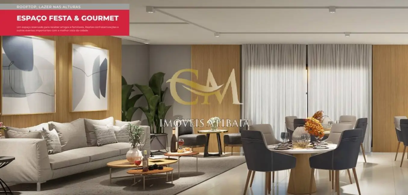Foto 5 de Apartamento com 2 quartos à venda, 70m2 em Atibaia Jardim, Atibaia - SP