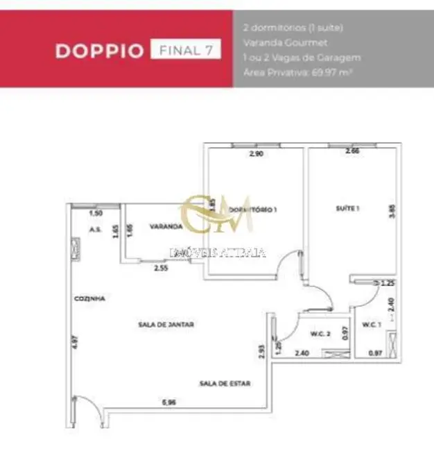 Foto 8 de Apartamento com 2 quartos à venda, 70m2 em Atibaia Jardim, Atibaia - SP