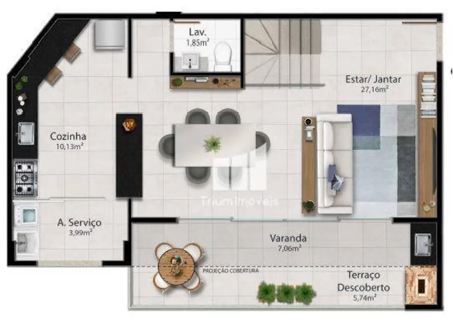 Foto 6 de Apartamento com 3 quartos à venda, 132m2 em Jardim Camburi, Vitoria - ES