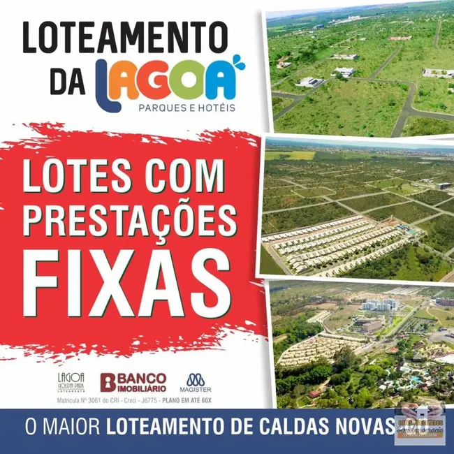 Foto 1 de Terreno / Lote à venda, 300m2 em Caldas Novas - GO