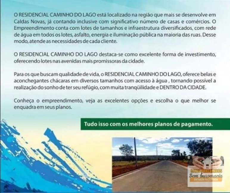 Foto 3 de Terreno / Lote à venda, 360m2 em Caldas Novas - GO