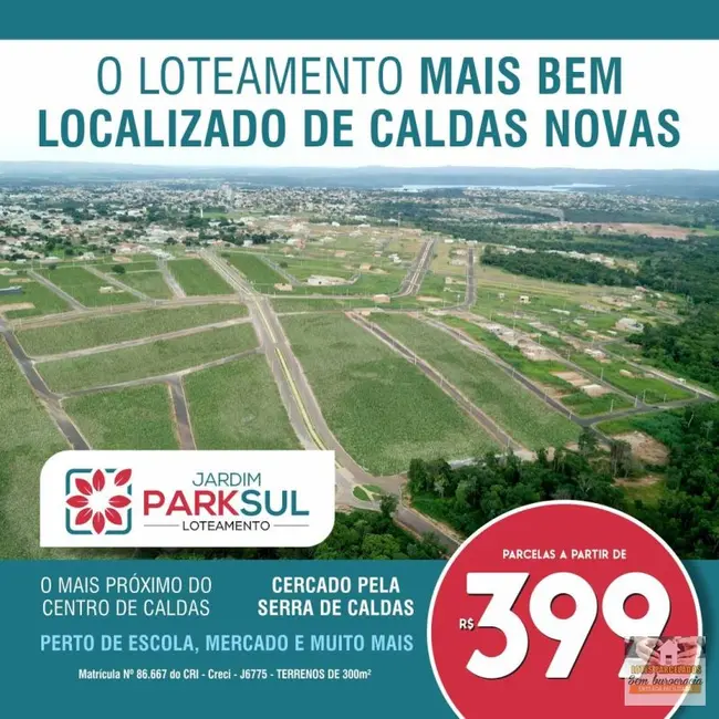 Foto 8 de Terreno / Lote à venda, 300m2 em Caldas Novas - GO