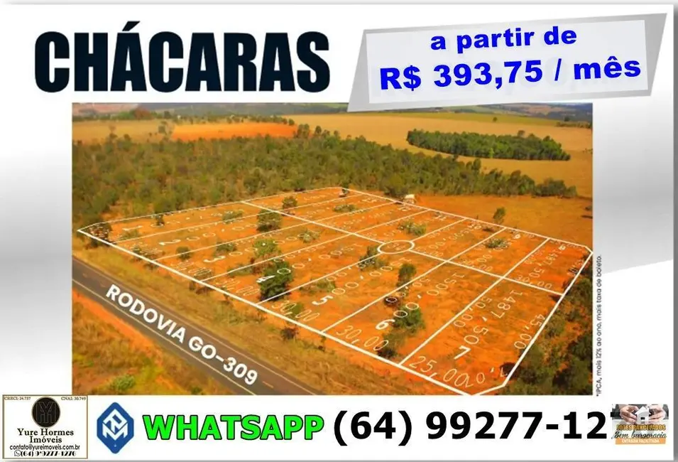 Foto 1 de Chácara à venda, 1500m2 em Caldas Novas - GO