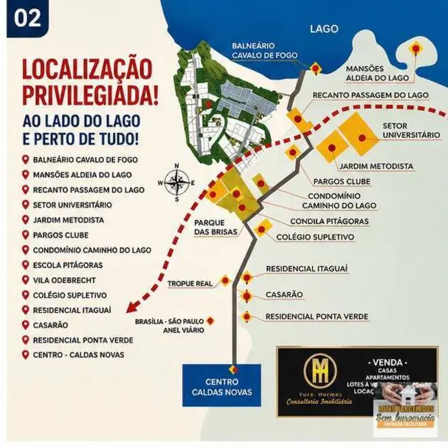 Foto 2 de Terreno / Lote à venda, 360m2 em Caldas Novas - GO