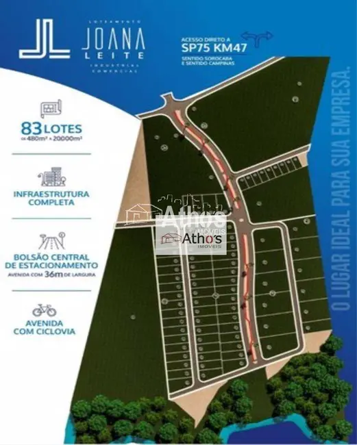 Foto 1 de Terreno / Lote à venda, 1000m2 em Indaiatuba - SP