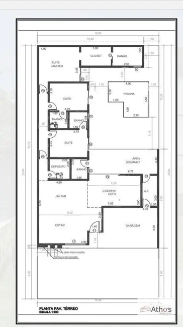 Foto 4 de Casa de Condomínio com 3 quartos à venda, 300m2 em Jardim Panorama, Indaiatuba - SP