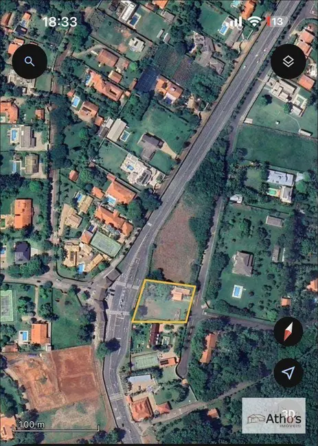 Foto 4 de Terreno / Lote à venda, 2850m2 em Chácaras Videiras de Itaici, Indaiatuba - SP