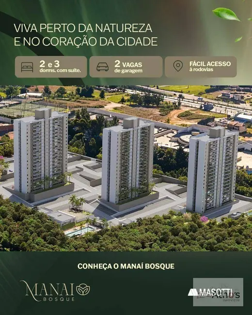 Foto 1 de Apartamento com 3 quartos à venda, 80m2 em Jardim Santiago, Indaiatuba - SP