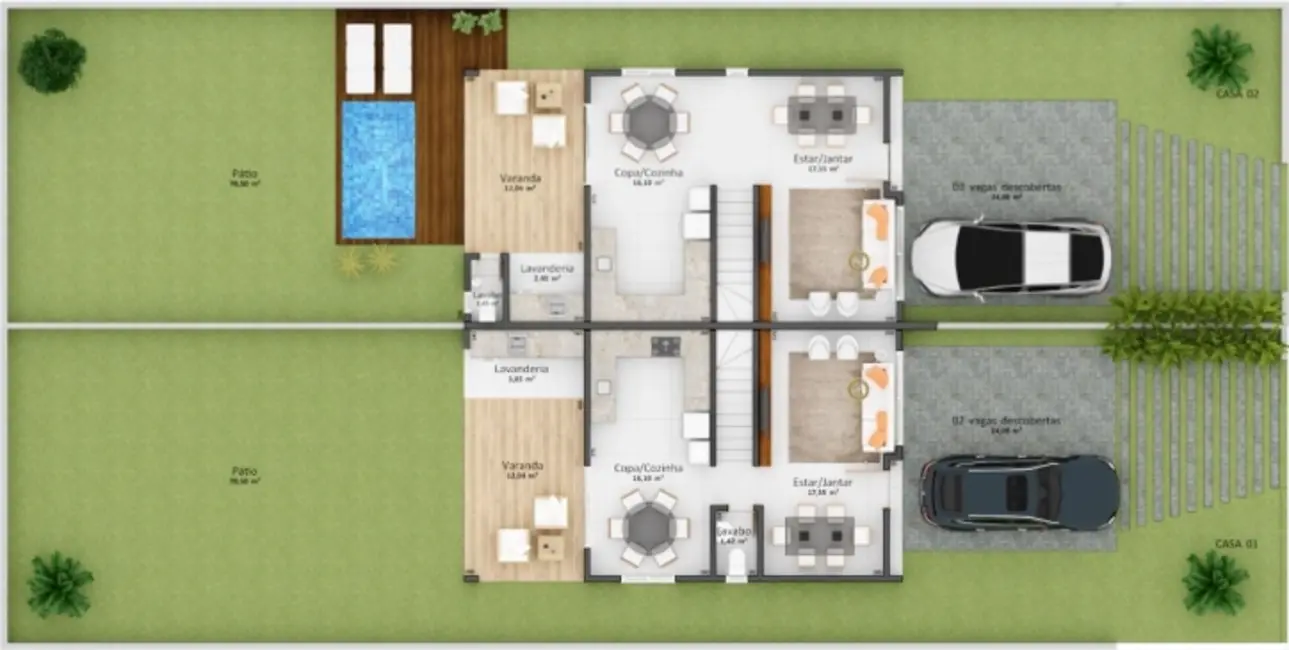 Foto 2 de Casa com 3 quartos à venda, 130m2 em Cachoeira do Bom Jesus, Florianopolis - SC