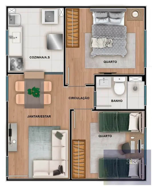 Apartamento com 2 quartos à venda, 44m2 em Jardim Alvorada, Nova Iguacu - RJ - imagem 9 Foto 9 de Apartamento com 2 quartos à venda, 44m2 em Jardim Alvorada, Nova Iguacu - RJ